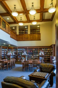 The Two Story Library at the Ambrose School