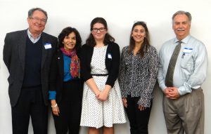 Alan and Elizabeth Hodge, Rathdrum HS Student Mary Green, ID State Rep. Heather Scott and CWI Professor of Economics Steve Ackerman who is an NWLA Board of Scholars member