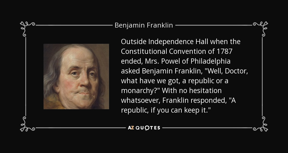 Democracy Or Republic A Republic IF You Can Keep It Gem State Democracy Or Republic A Republic IF You Can Keep It Gem State