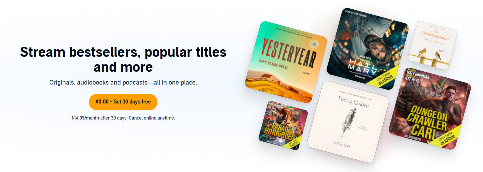 Stream bestsellers, popular titles and more