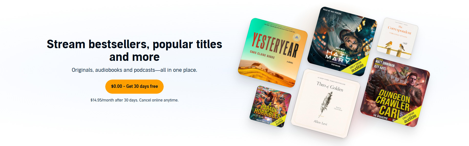 Stream bestsellers, popular titles and more